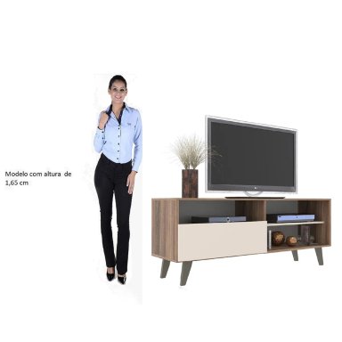 RACK TV ALTAVISION DETROIT 55" CAFÉ/BLANCO - 2