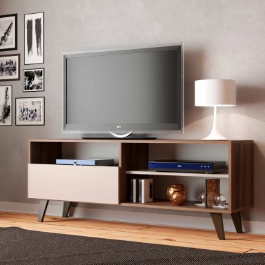 RACK TV ALTAVISION DETROIT 55" CAFÉ/BLANCO - 4