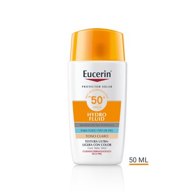 PROTECTOR SOLAR PARA EL ROSTRO EUCERIN SUN PROTECTOR SOLAR HYDROFLUID LIGHT FPS50+ 50 ML - 1