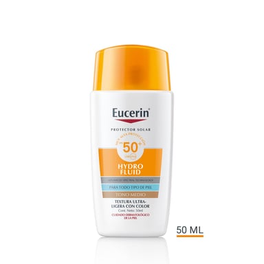 PROTECTOR SOLAR ROSTRO EUCERIN SUN HYDROFLUID MEDIUM FPS50+ 50 ML - 1