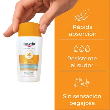 PROTECTOR SOLAR ROSTRO EUCERIN SUN HYDROFLUID MEDIUM FPS50+ 50 ML - 2