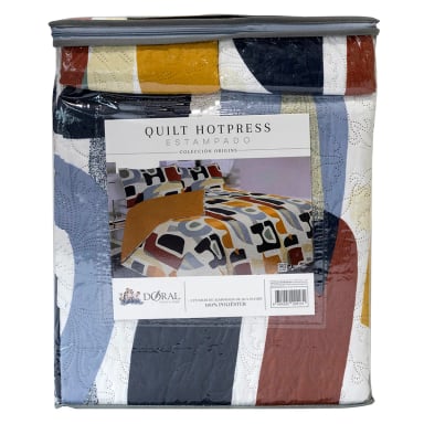 QUILT DORAL HOTPRESS ESTAMPADO ORIGINS 1.5 PLAZAS D16 - 4