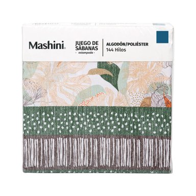 JUEGO DE SÁBANAS MASHINI ESTAMPADA 144 HILOS KING GARDEN - 5