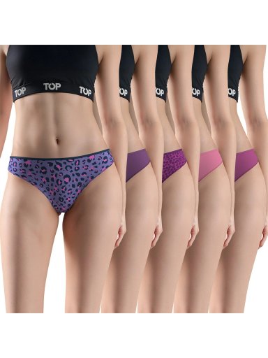 PACK 5 CALZONES MUJER TOP BIKINI SIN ELÁSTICO - 1