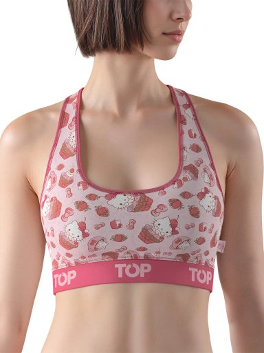 PETO MUJER TOP ALGODÓN HELLO KITTY - 1