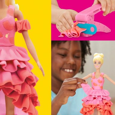 SET DE MASAS MOLDEABLE PLAY-DOH BARBIE DESFILE DE MODA DE DISEÑADOR - 11