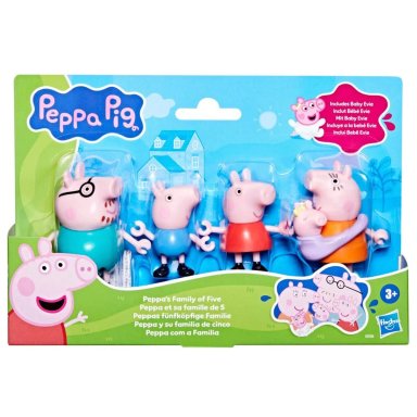 MUÑECA PEPPA PIG SET DE FIGURAS PEPPA Y SU FAMILIA DE CINCO - 3
