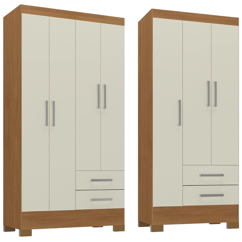 COMBO CLOSET 4 PUERTAS + CLOSET 3 PUERTAS OFF WHITE R4232