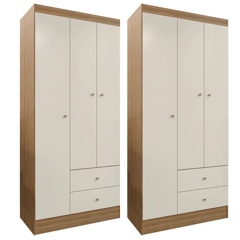 COMBO 2 CLOSET VERSA 3 PUERTAS OFF WHITE K32X2