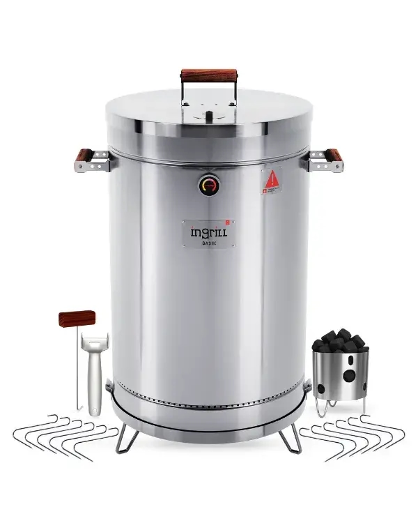 BARRIL PARRILLA AHUMADOR Y ASADOR INGRILL GRANDE BASIK