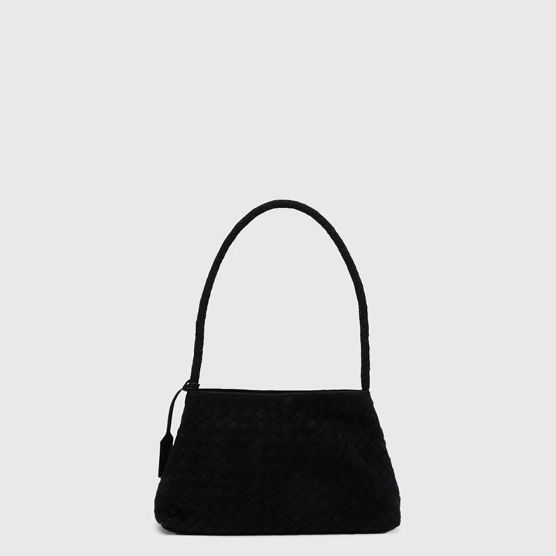 CARTERA SUEDE BRAIDS BLACK BLACK BUBBA