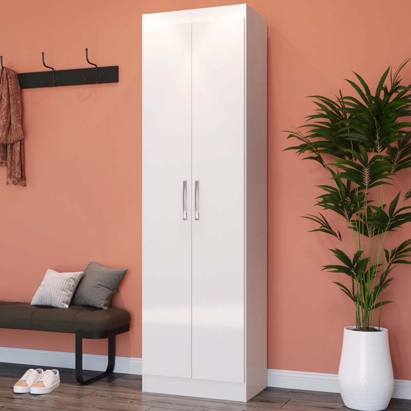 CLOSET EXIT MULTIUSO 2 PUERTAS 4 REPISAS BLANCO