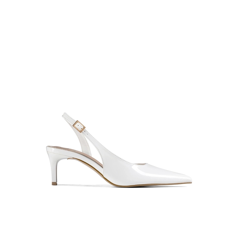 ZAPATOS TACO CASUAL PU ACHAROLADO MUJER AGUJA WEIDE QIU522