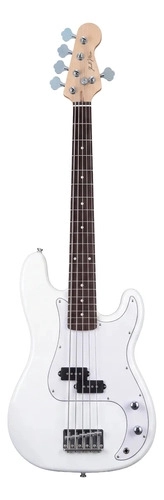BAJO ELECTRICO IBRAH P-BASS 5 CUERDAS ROJO + AMPLIFICADOR PRA20W + ACCESORIOS