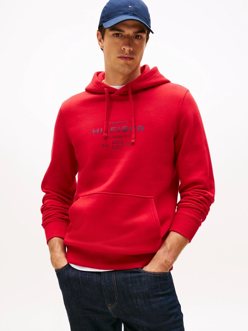 POLERON HOODIE OVAL LOGO GRAFICO
