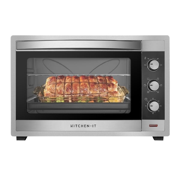 HORNO ELÉCTRICO KITCHEN-IT SILVER SERIES 60L DOBLE VIDRIO