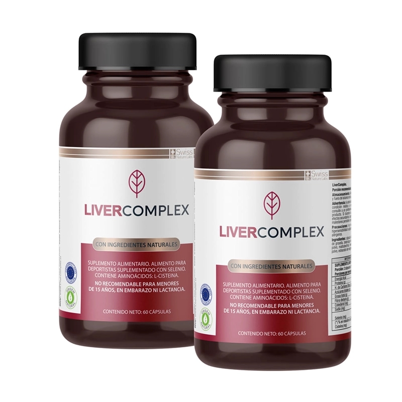SUPLEMENTO ALIMENTICIO SWISS NATURE LABS LIVER COMPLEX DOS MESES