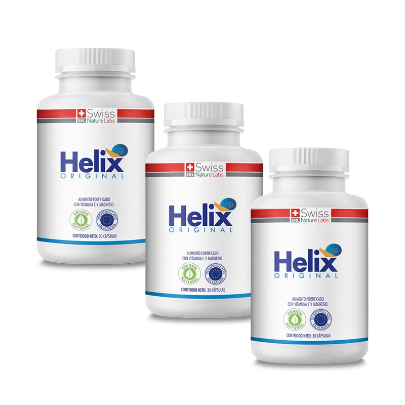 HELIX ORIGINAL PROTEINA DE CARACOL 3 MESES NUTRELIX REPARA REGENERA Y LUBRICA ARTICULACIONES