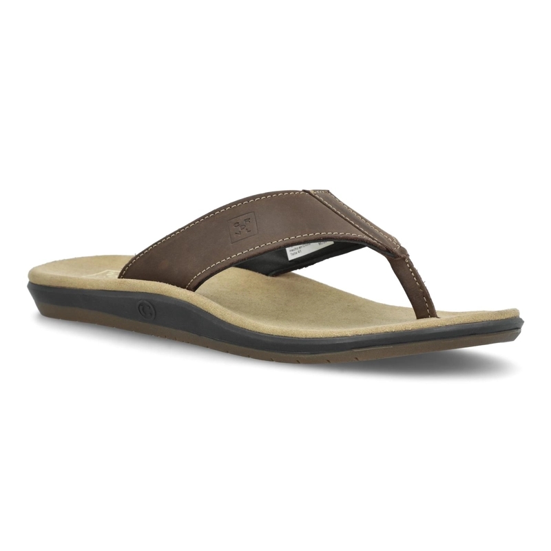 SANDALIAS HOMBRE CUERO 24 FLEX CAFE OSCURO AKAMAI CARDINALE