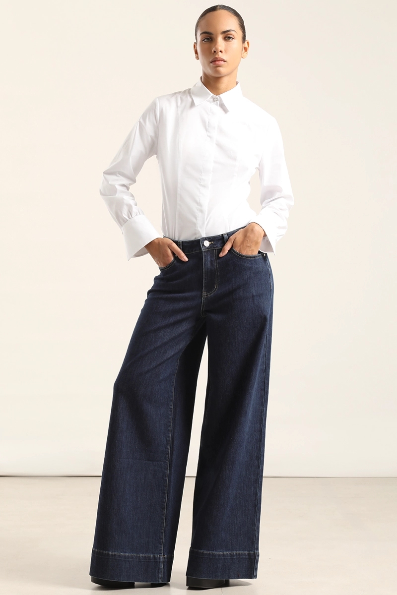 JEANS PALAZZO, TIRO ALTO, INDIGO LIOLA