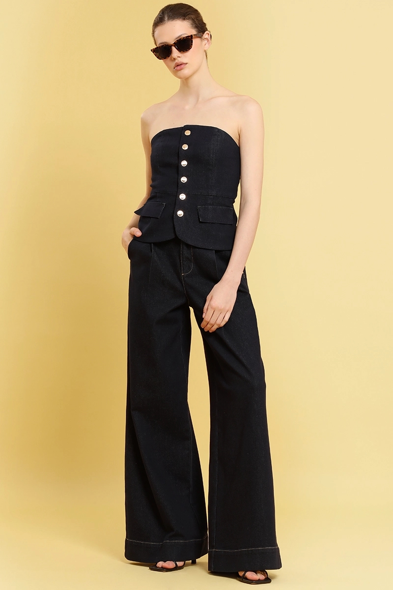 JEANS EXTRA PALAZZO, INDIGO LIOLA