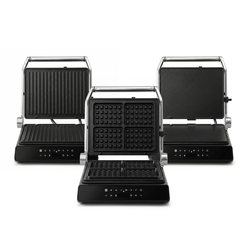 PLANCHA ELE CTRICA IRON CHEF 3 EN 1: WAFLERA, SANDWICHERA Y GRILL