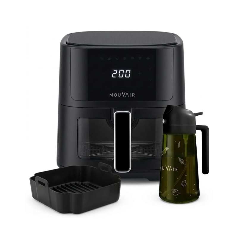 PACK FREIDORA CLEAR FRY 6L + ROCIADOR DE ACEITE + MOLDE DE SILICONA