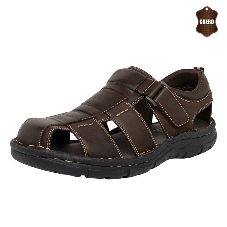 FRANCISCANAS HOMBRE LONDON ADIXT CUERO CAFÉ FAURIO