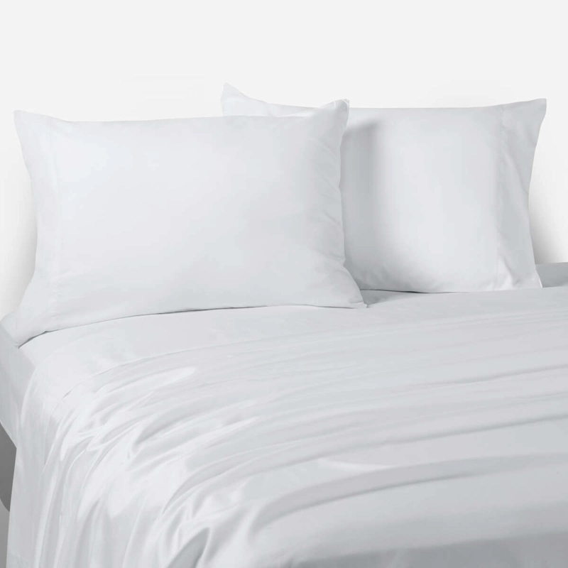 SÁBANAS ROSEN 2 PLAZAS 155 HILOS MICROFIBRA BLANCO BLANCA