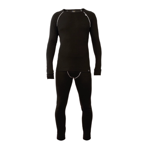 CONJUNTO HOMBRE HARDWORK PRIMERA CAPA DE POLIPROPILENO HW LFA NEGRO