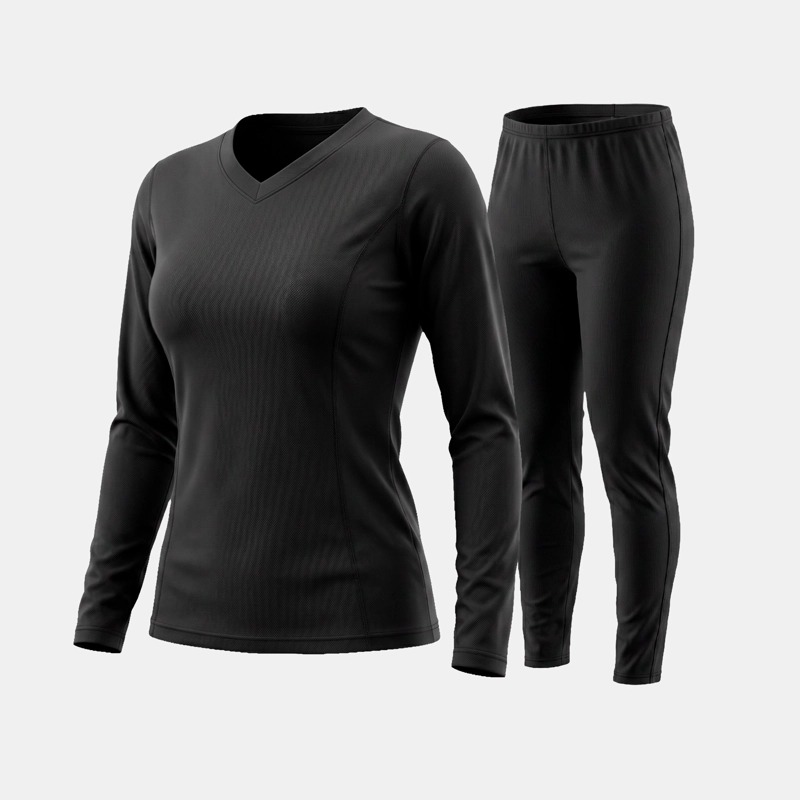 CONJUNTO PRIMERA CAPA HW POLIESTER COOLDRY MUJER BLACK