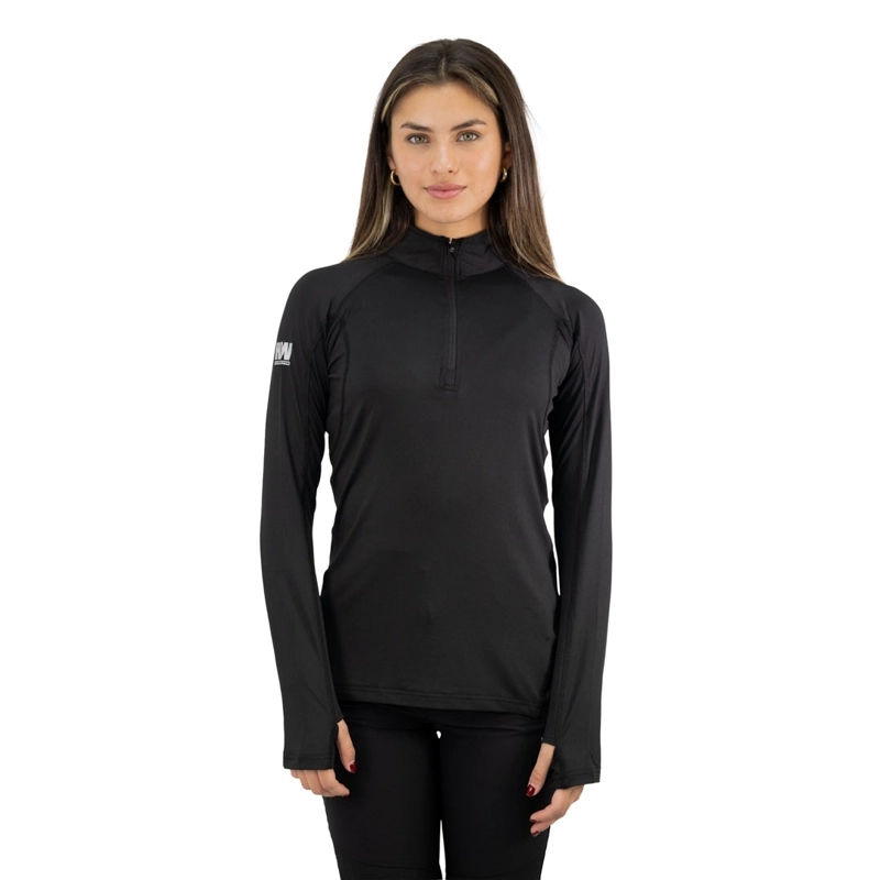 POLERA DRY FIT HW SPX MANGA LARGA MUJER BLACK