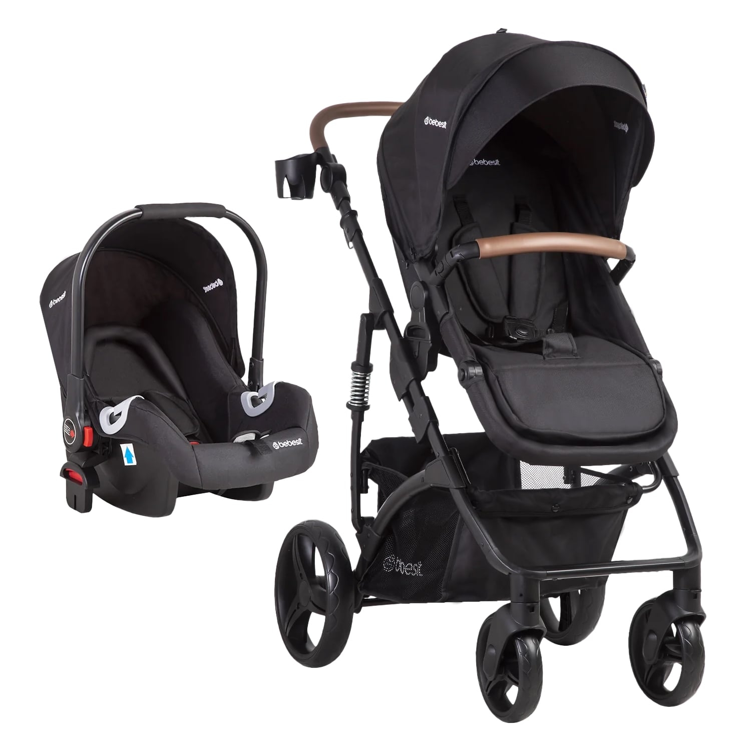 COCHE CUNA BEBESIT TRAVEL SYSTEM QUEST LX NEGRO