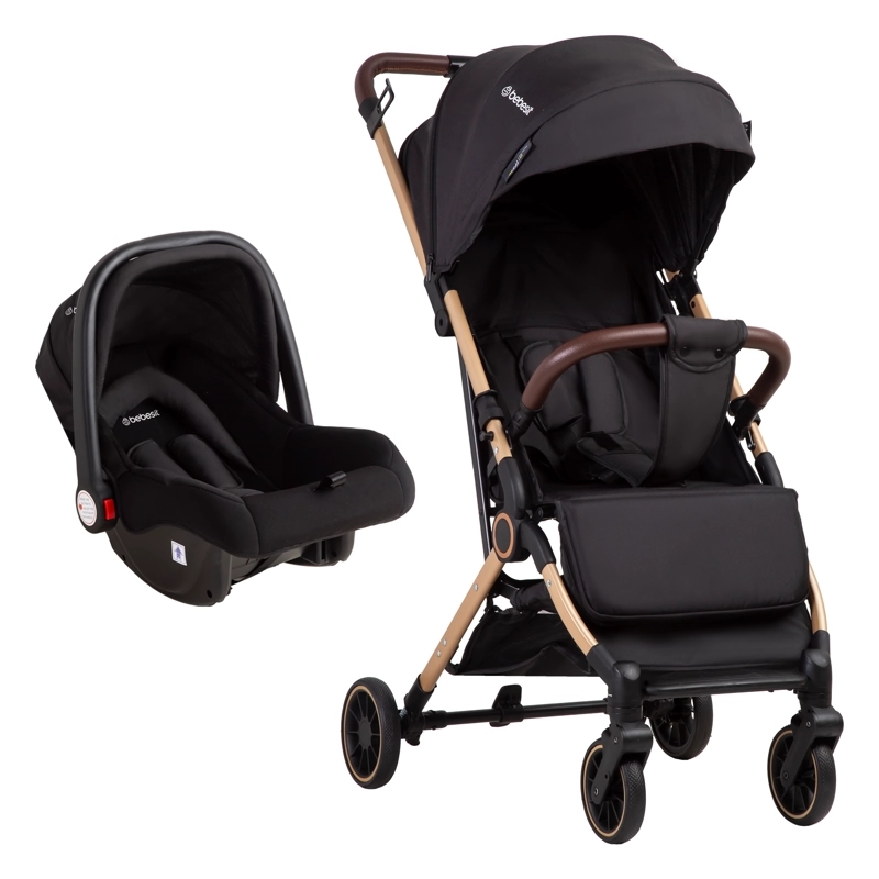 COCHE MALETA COMPACTO TRAVEL SYSTEM SOHO NEGRO BEBESIT