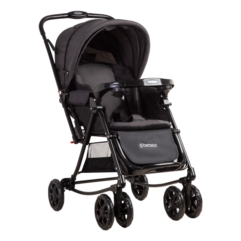 COCHE CUNA BALANCIN SX EN COLOR NEGRO MELANGE BEBESIT