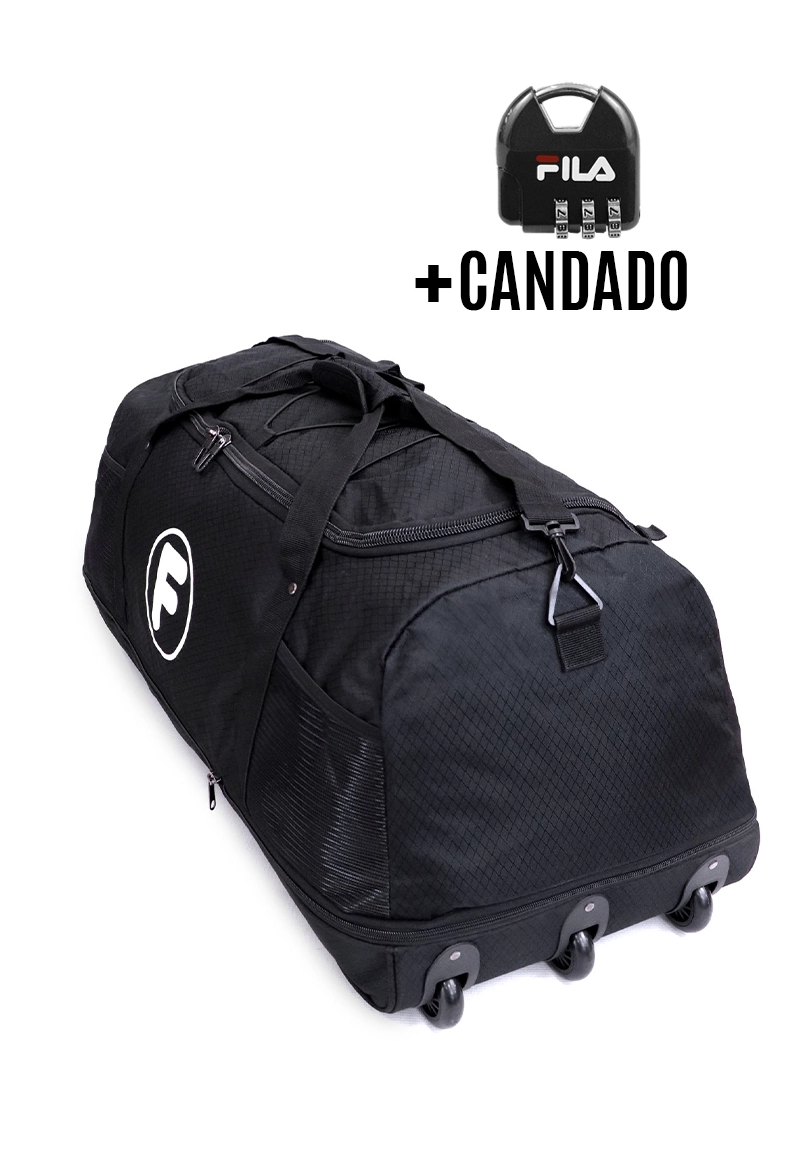 BOLSO GOLIAT ENROLLABLE F LA MALETA DE CHILE NEGRO 130L CON RUEDAS + CANDADO
