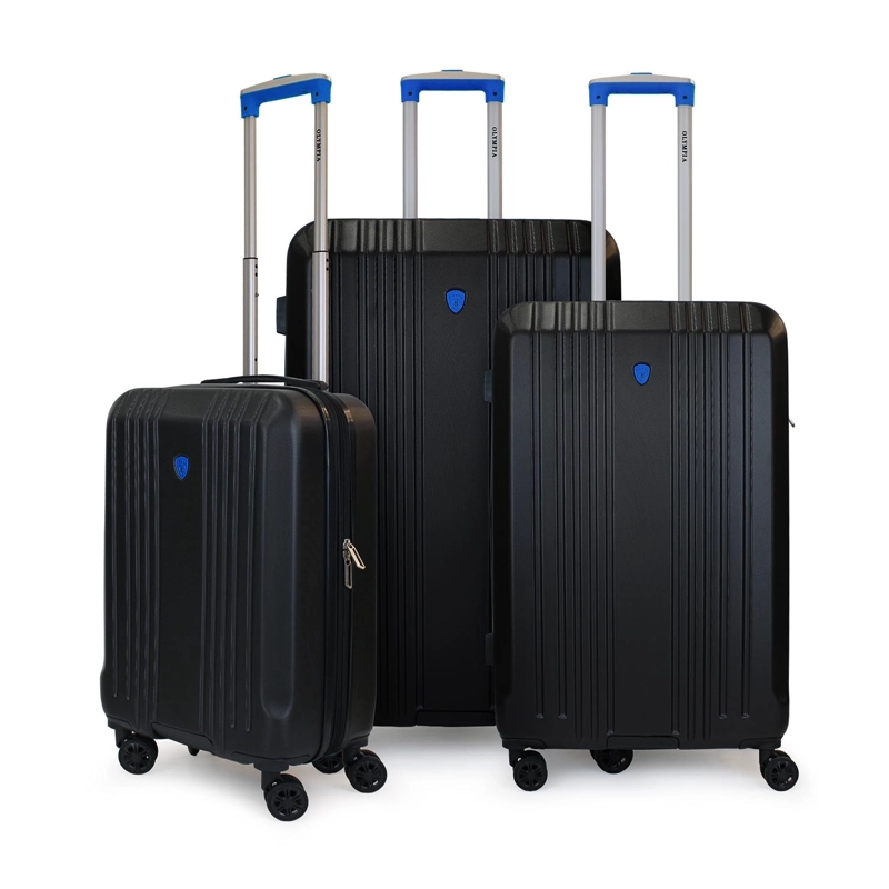 SET DE 3 MALETAS S+M+L OLYMPIA NEGRO-AZUL