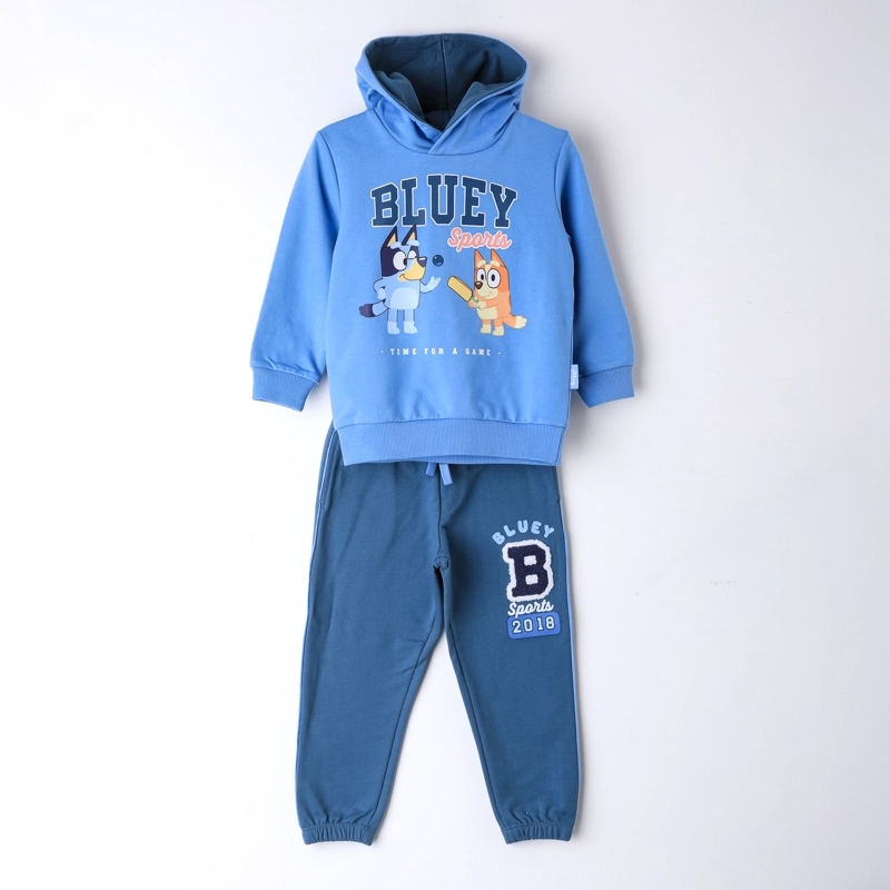 CONJUNTO BUZO NIÑO BINGO & BLUEY DISEÑO AZUL