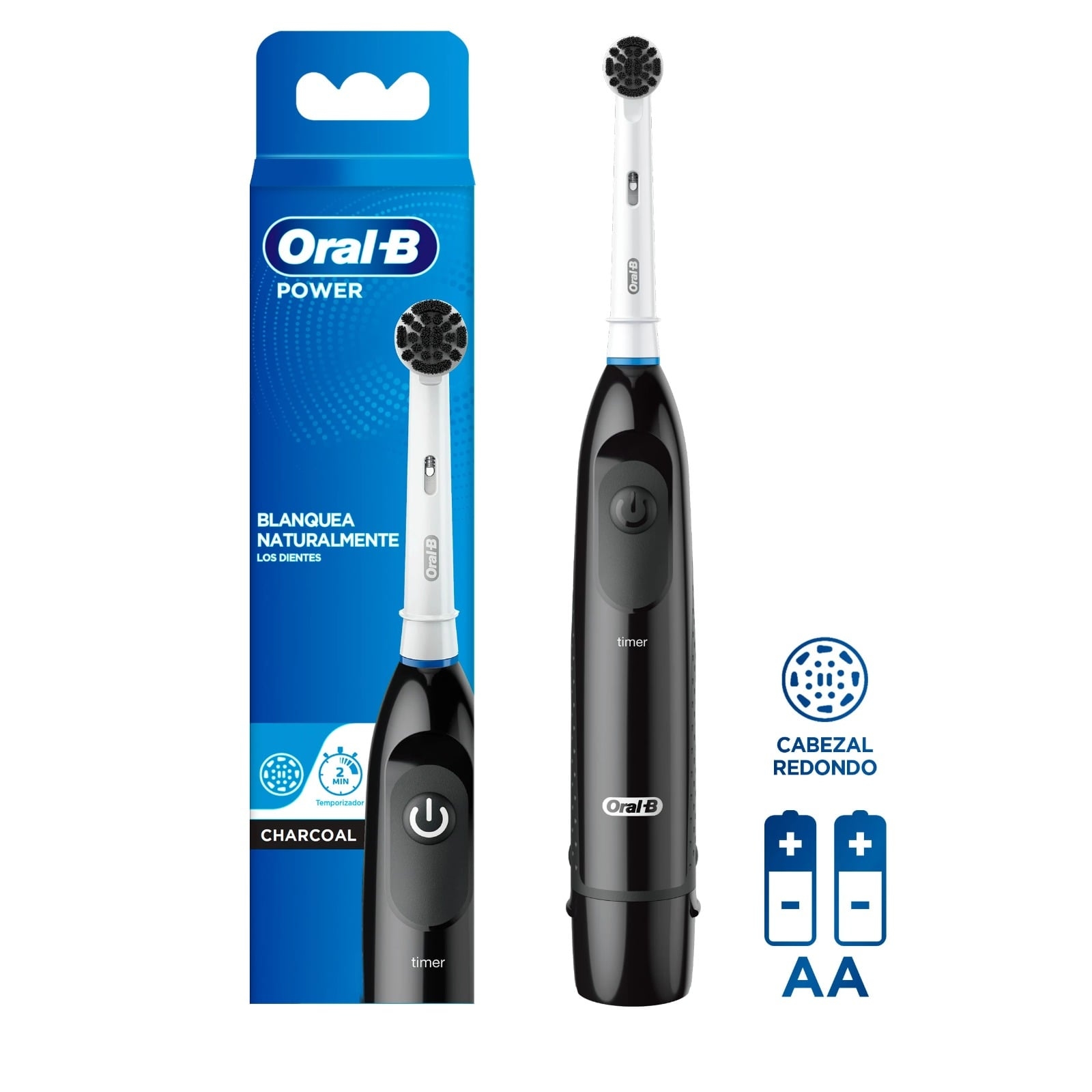 CEPILLO DE DIENTES ELÉCTRICO ORAL-B POWER CHARCOAL