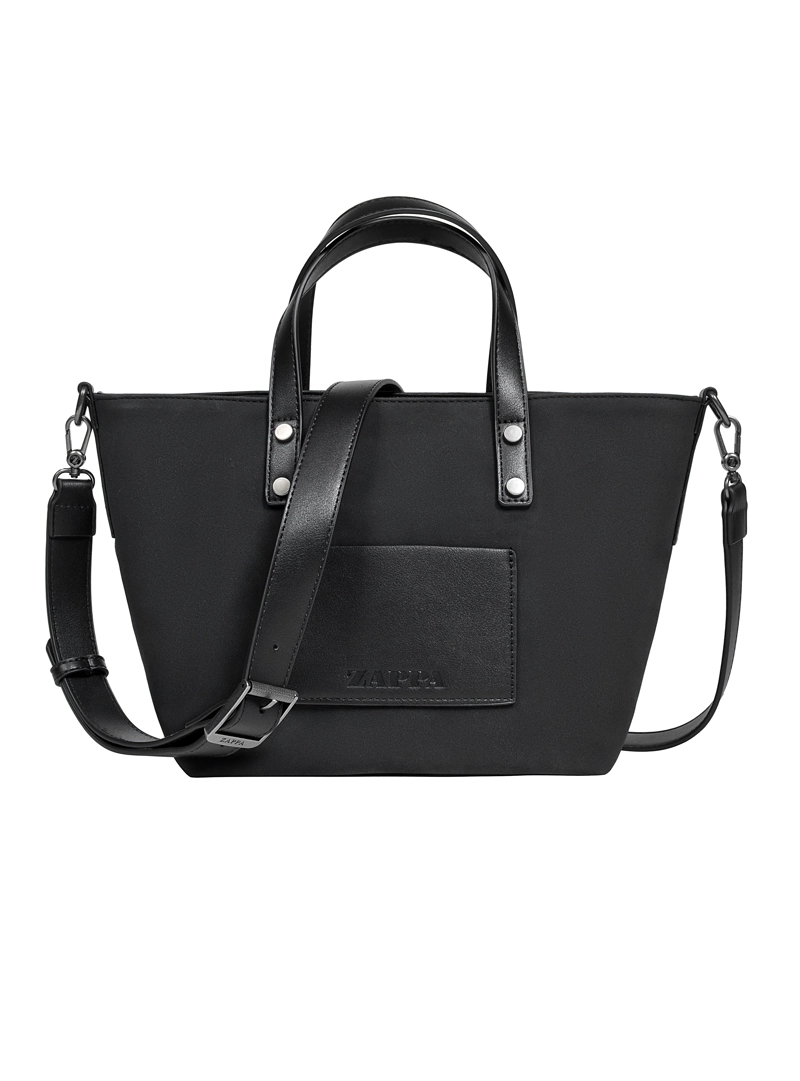 CARTERA BANDOLERA EFECTO GAMUZA ZAPPA - ZAM019X | NEGRO