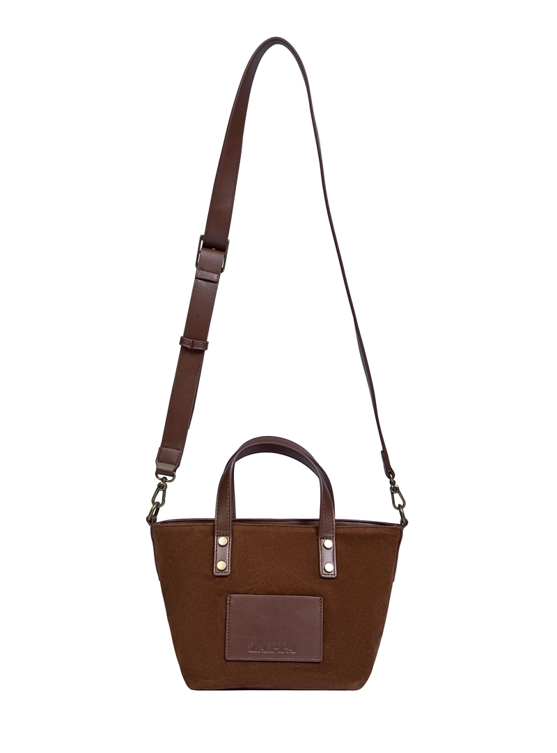 CARTERA BANDOLERA EFECTO GAMUZA ZAPPA - ZAM019X | MARRON OSCURO