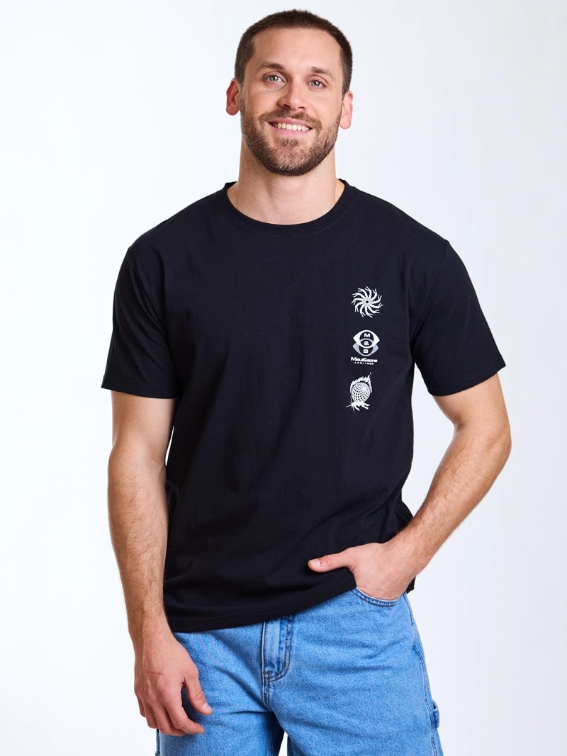POLERA MC CHILL NEGRO HOMBRE MAUI AND SONS