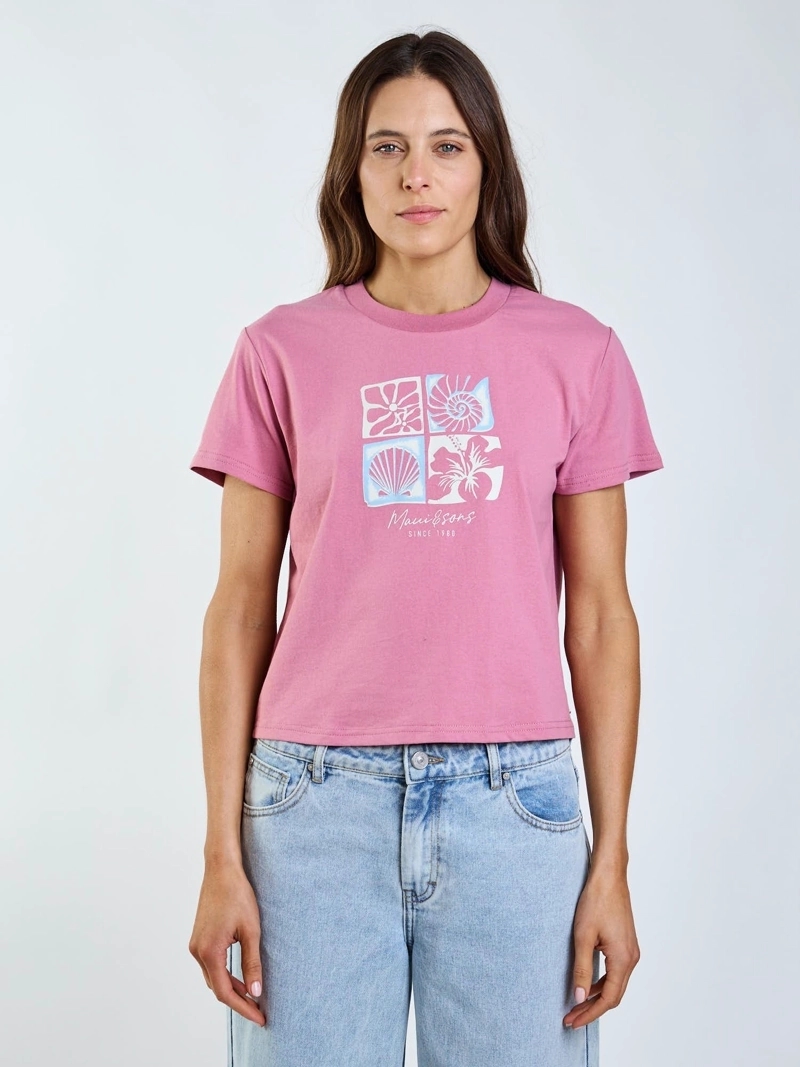 POLERA MC VIAN ROSADO MUJER MAUI AND SONS