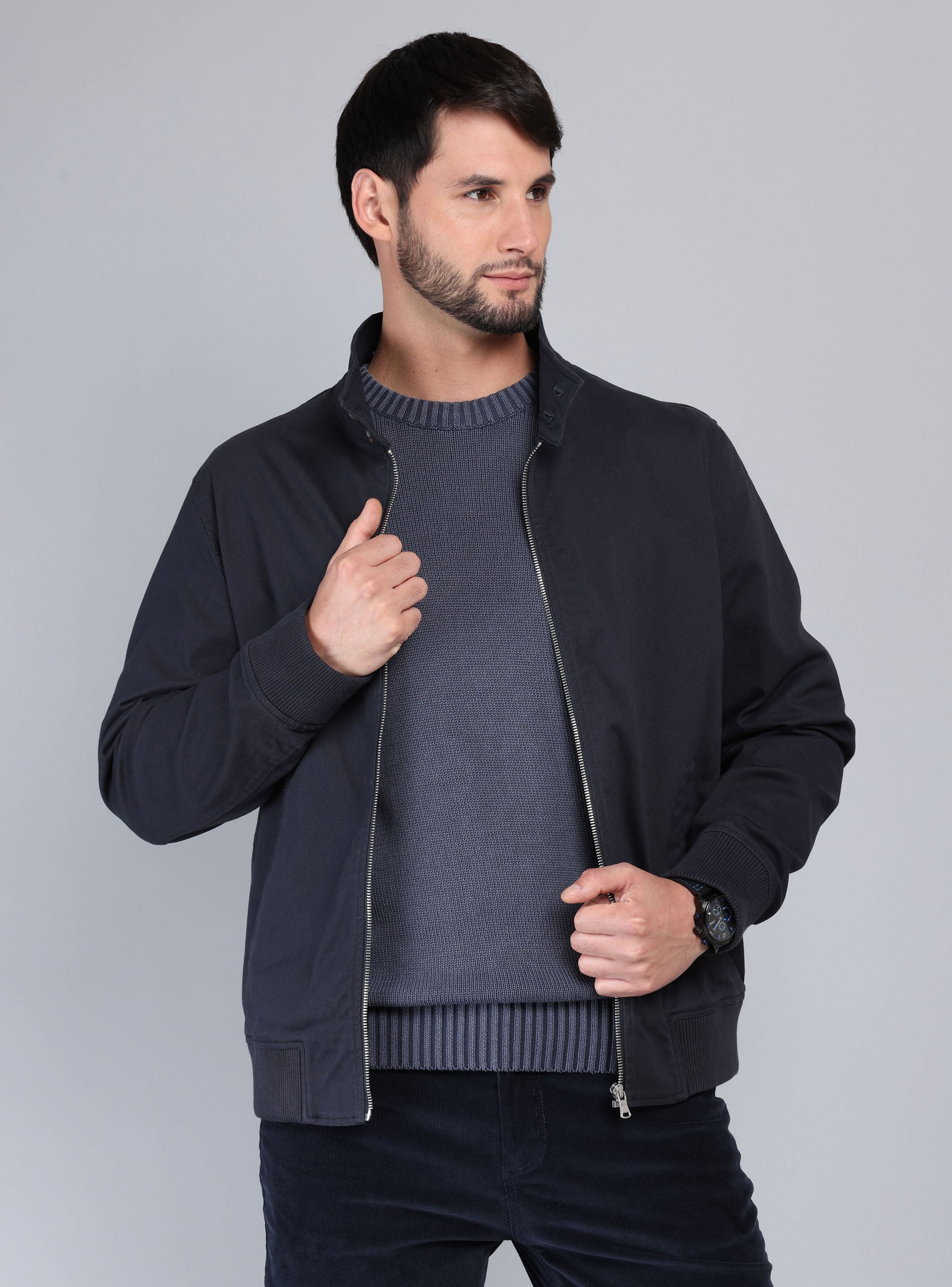 CHAQUETA LISA SPANDEX REGULAR FIT AZUL MARINO ARROW
