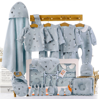CONJUNTO DE ROPA DE ALGODON PARA BEBES UNISEX 22 PIEZAS