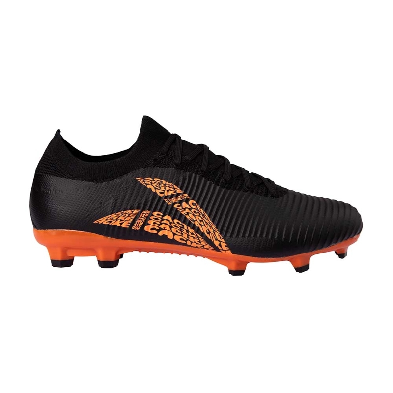 ZAPATILLAS FUTBOL NEGRO NARANJO WINGS CAC1KE