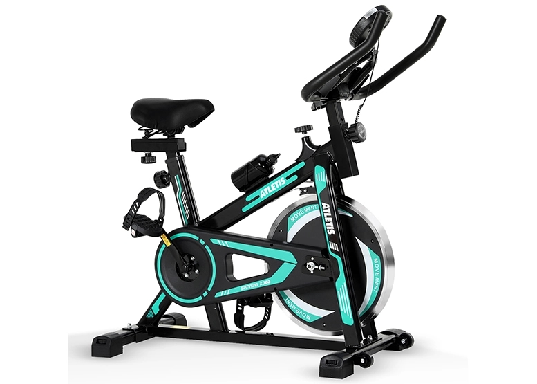 BICICLETA SPINNING ATLETIS K300 CAPACIDAD 120 KG VERDE