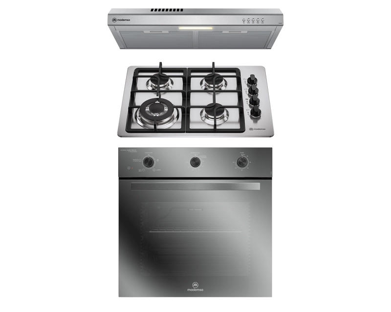 KIT EMPOTRABLE HORNO OM6TX + ENCIMERA KM4TX + CAMPANA DM6SS