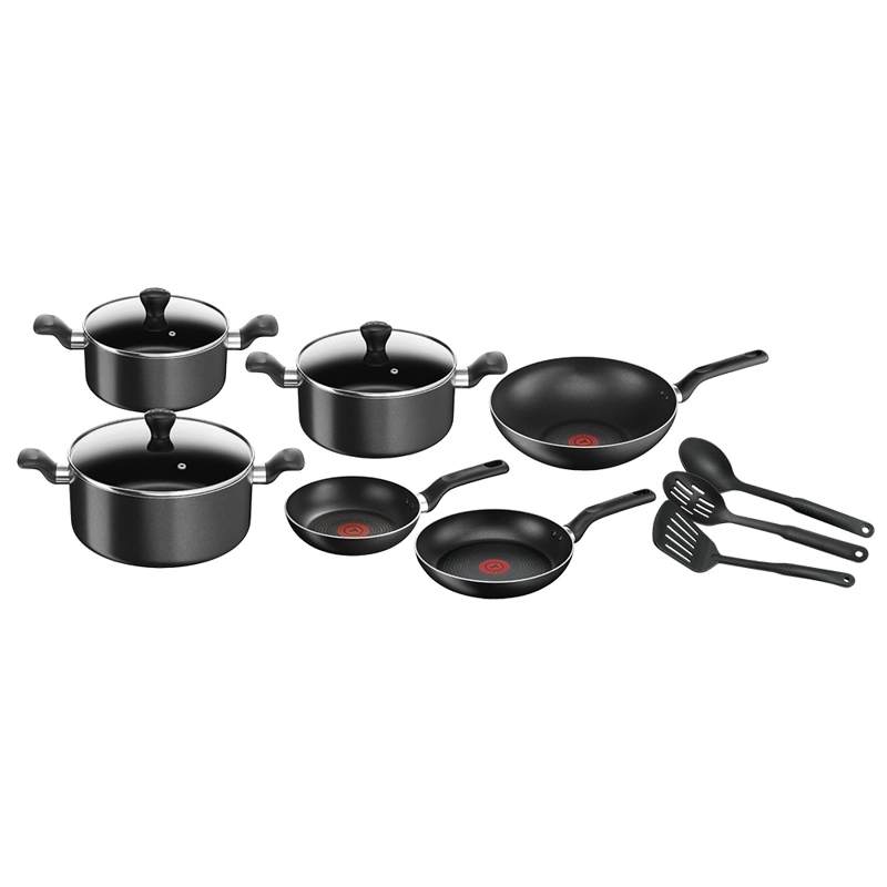 BATERIA DE COCINA ANTIADHERENTE SUPER COOK 12 PCS TEFAL