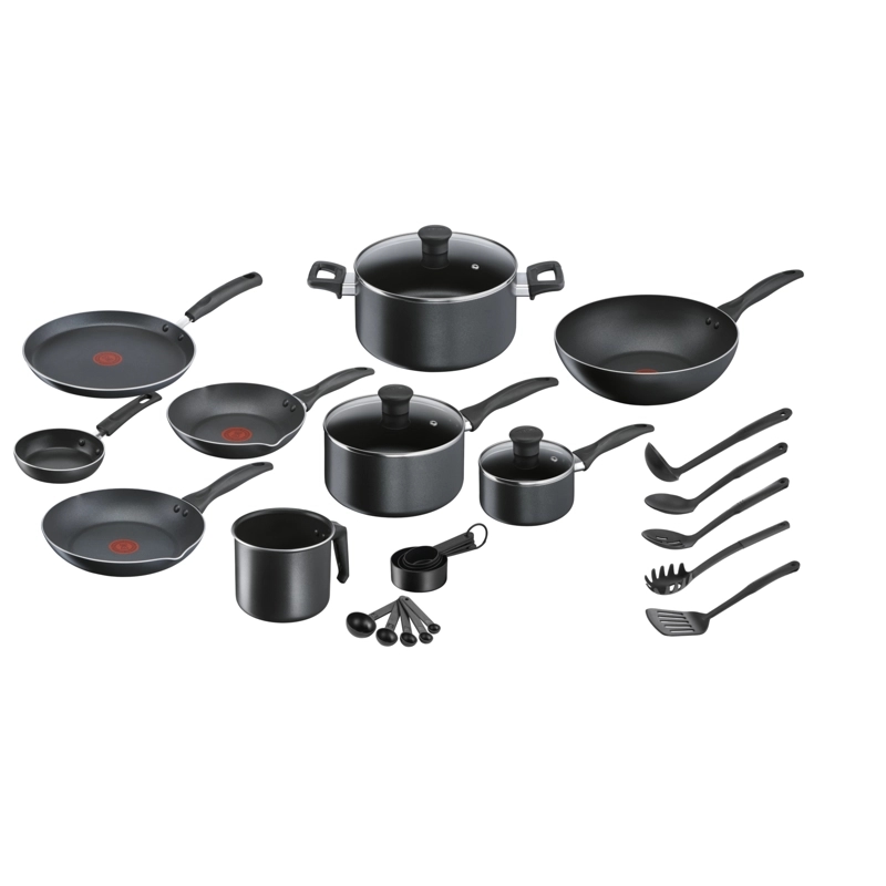 BATERIA DE COCINA ANTIADHERENTE SUPERCOOK 26 PCS TEFAL